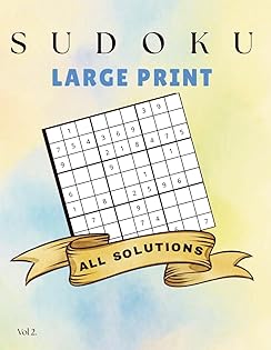 Large Print Sudoku Puzzle Book Volume Two cover