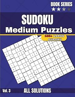 SharpMind Sudoku for Eye Strain Relief: 195+ Large-Print Medium Puzzles for Adults, Seniors, and Beginners Volume 3 (SharpMind Sudoku Series 1-3: Medium-Level Difficulty Large Print 195+ Puzzle Book) cover