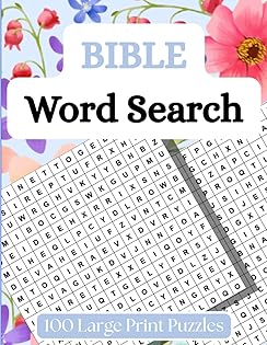 Bible Word Search: 100 Inspirational Puzzles with Scripture Verses cover
